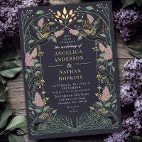 Enchanted Raven Lilac Mariage gothique