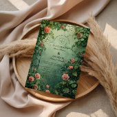 Invitation Enchanted Rose Garden Gate Wedding