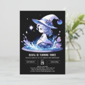 Invitation Enchanted Simple Wizard Birthday (Debout devant)