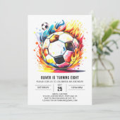Invitation Enchanted Soccer Enfants's Printable Anniversaire (Debout devant)