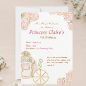 Invitation Enchantée de Princesse pour Anniversair
