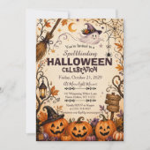 Invitation enchantée pour Halloween (Devant)