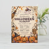 Invitation enchantée pour Halloween (Debout devant)