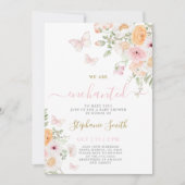 Invitation Enchantée Pour Vous Rencontrer Baby shower Invitat (Devant)