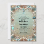 Invitation Enchantées sous les perles de ruban de douche de m (Devant)