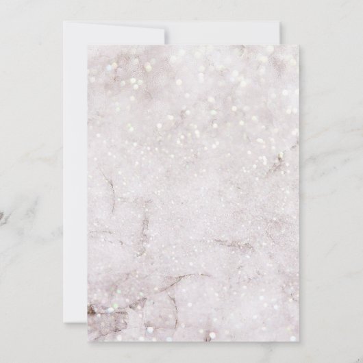 Invitation Enchantement d'hiver Mariage de Noël RSVP (Dos)