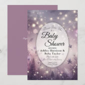 Invitation Enchantement Starlit dans le Baby shower Bloom (Devant / Derrière)
