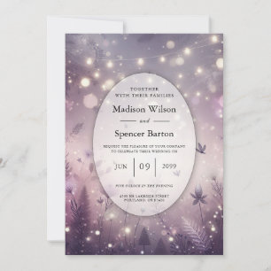 Invitation Enchantement Starlit dans le Mariage Bloom