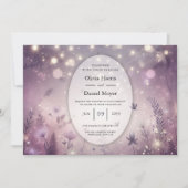Invitation Enchantement Starlit dans le Mariage Bloom (Devant)