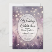 Invitation Enchantement Starlit dans le Mariage Bloom (Devant)