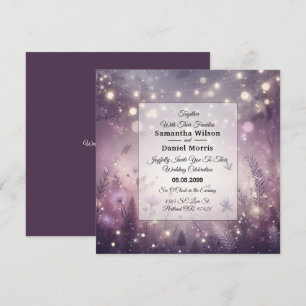 Invitation Enchantement Starlit dans le Mariage Bloom