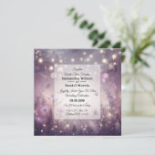 Invitation Enchantement Starlit dans le Mariage Bloom (Debout devant)