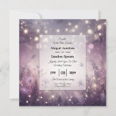 Invitation Enchantement Starlit dans le Mariage Bloom (Devant)
