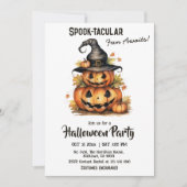 Invitation Enchanter Citrouille sorcière Casquette mignon Hal (Devant)