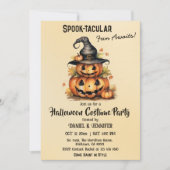 Invitation Enchanter Citrouille sorcière Casquette mignon Hal (Devant)