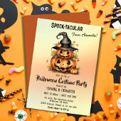 Invitation Enchanter Citrouille sorcière Casquette mignon Hal
