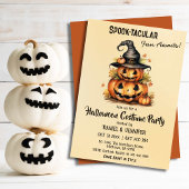 Invitation Enchanter Citrouille sorcière Casquette mignon Hal