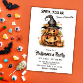 Invitation Enchanter Citrouille sorcière Casquette mignon Hal