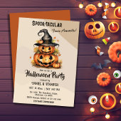 Invitation Enchanter Citrouille sorcière Casquette mignon Hal