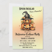 Invitation Enchanter Citrouille sorcière Casquette mignon Hal (Devant)