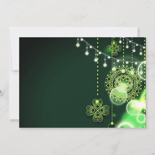 Invitation Enchanter des Clovers celtiques et des lumières Ma (Dos)