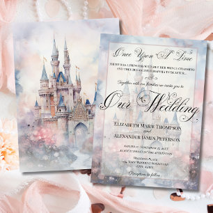 Invitation Enchanter Fairy Tale Castle Notre Mariage