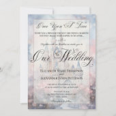 Invitation Enchanter Fairy Tale Castle Notre Mariage (Devant)
