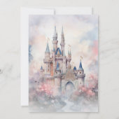 Invitation Enchanter Fairy Tale Castle Notre Mariage (Dos)