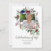 Invitation Enchanter la CÉLÉBRATION de LIFE PHOTO Memorial (Devant)