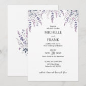 Invitation Enchanter les rêves de Lilac : Boho Floral Mariage (Devant / Derrière)