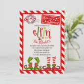 Invitation Enchanter l'invitation de la fête de Noël (Debout devant)