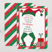Invitation Enchanter l'invitation de la fête de Noël (Devant / Derrière)