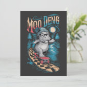 Invitation Enchanter Moo Deng Hippo (Debout devant)