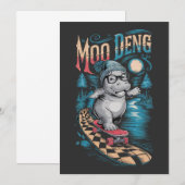 Invitation Enchanter Moo Deng Hippo (Devant / Derrière)