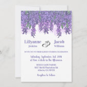 Invitation Enchanter Wisteria Garden Mariage (Devant)