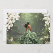 Invitation Enchanting Princess & Frog Green Quinceañera Photo (Dos)