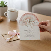 Invitation Enchanting Watercolor Castle Fairytale Birthday