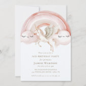 Invitation Enchanting Watercolor Castle Fairytale Birthday (Devant)
