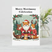 Invitation Enchanting Woodland Christmas  (Debout devant)