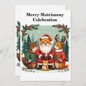 Invitation Enchanting Woodland Christmas  (Devant / Derrière)