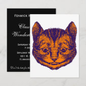 Invitation Enchère Cheshire Cat Prom (Devant / Derrière)