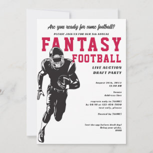 Invitation Enchère de la Ligue de Football Imaginaire Projet 
