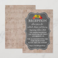 Enclos de réception de feuille de musique de pays