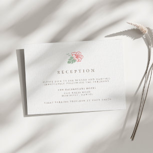 Invitation Enclos de réception de mariage Island Hibiscus