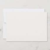 Invitation Enclosure avec détails de mariage crème (Dos)