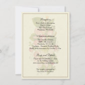 Invitation Enclosure de réception de mariage classique élégan (Devant)