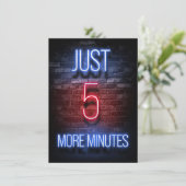 Invitation Encore cinq minutes de jeu (Debout devant)