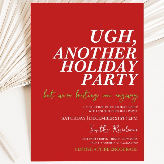 Invitation Encore une fête de fin d'année