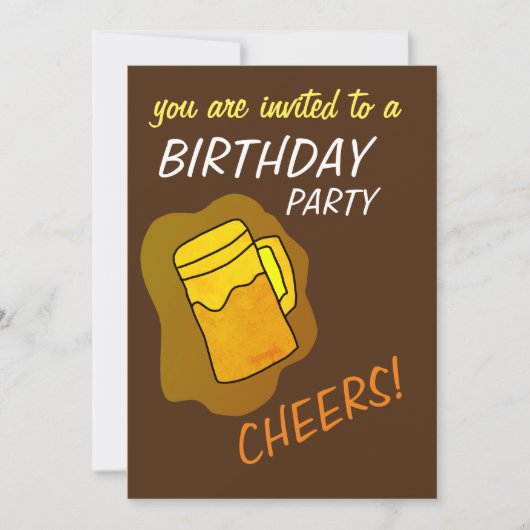 Invitation encourage l'invitation à la fête (Devant)