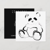 Invitation encre de panda (Devant / Derrière)
